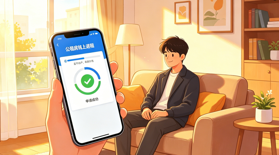 公租房线上退租全流程，足不出户高效办结